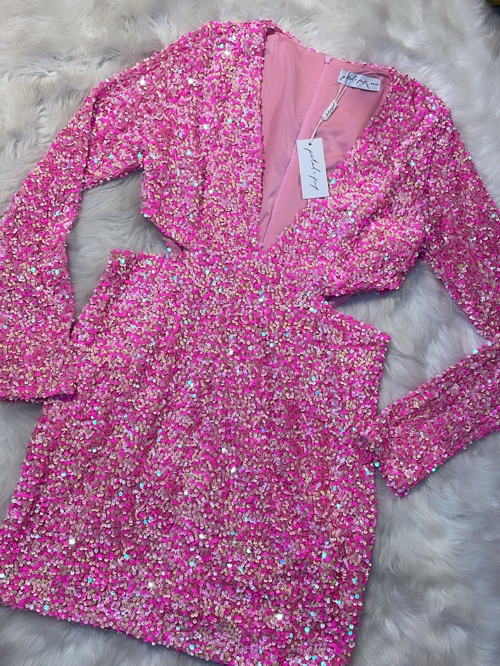 Petal & Pup Pink Sequin Dress